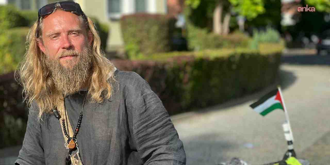 norvecli baris gonullusu gazzeye destek icin pedal ceviriyor LnY8Fm9J