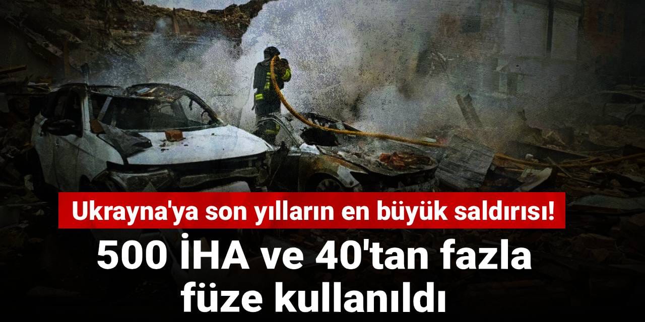 ukraynaya son yillarin en buyuk saldirisi 500 iha ve 40tan fazla fuze kullanildi RczeO23s