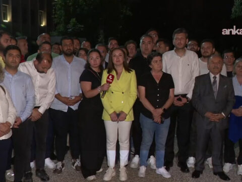 Belediye baskani guner tutuklandi chpden ankara adliyesi onunde aciklama hLsQp8rO