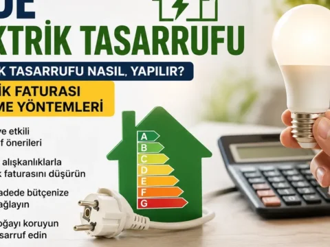 Evde elektrik tasarrufu yapmanin 15 yolu faturanizi dusurmenin ve enerji verimliligini artirmanin etkili yontemleri XUYfn74G