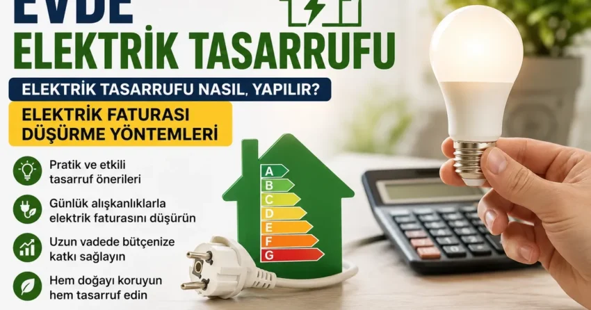 Evde elektrik tasarrufu yapmanin 15 yolu faturanizi dusurmenin ve enerji verimliligini artirmanin etkili yontemleri XUYfn74G